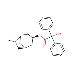 CN1C[C@@H]2C[C@H](OC(=O)C(O)(c3ccccc3)c3ccccc3)C[C@@H]1C2 ZINC000101263413