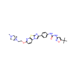 CN1C[C@@H]2C[C@H]1CN2CCOc1ccc2c(n1)sc1nc(-c3ccc(NC(=O)Nc4cc(C(C)(C)C)on4)cc3)cn12 ZINC000148959711