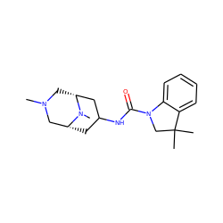 CN1C[C@@H]2CC(NC(=O)N3CC(C)(C)c4ccccc43)C[C@H](C1)N2C ZINC000026404067