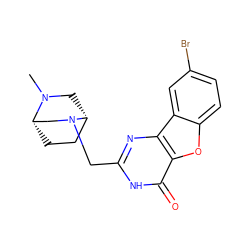 CN1C[C@@H]2CC[C@H]1CN2Cc1nc2c(oc3ccc(Br)cc32)c(=O)[nH]1 ZINC000084724166