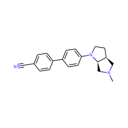 CN1C[C@@H]2CCN(c3ccc(-c4ccc(C#N)cc4)cc3)[C@@H]2C1 ZINC000043017974