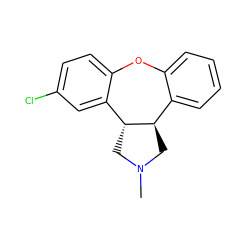 CN1C[C@@H]2c3ccccc3Oc3ccc(Cl)cc3[C@H]2C1 ZINC000000002299