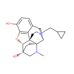 CN1C[C@]2(O)CC[C@]13[C@H]1Cc4ccc(O)c5c4[C@@]3(CCN1CC1CC1)[C@H]2O5 ZINC000084586514