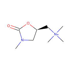 CN1C[C@H](C[N+](C)(C)C)OC1=O ZINC000096939004