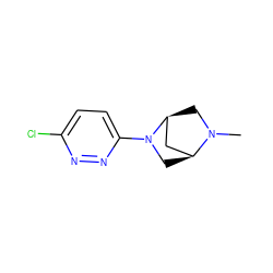 CN1C[C@H]2C[C@@H]1CN2c1ccc(Cl)nn1 ZINC000027319748