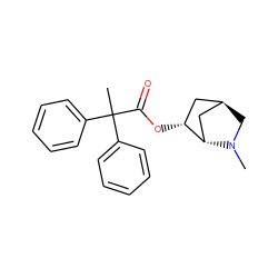 CN1C[C@H]2C[C@H]1[C@H](OC(=O)C(C)(c1ccccc1)c1ccccc1)C2 ZINC000100647393