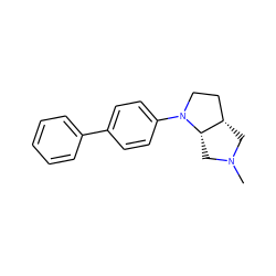 CN1C[C@H]2CCN(c3ccc(-c4ccccc4)cc3)[C@H]2C1 ZINC000062178497