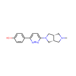 CN1C[C@H]2CN(c3ccc(-c4ccc(O)cc4)nn3)C[C@H]2C1 ZINC000040977542