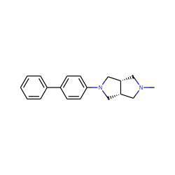 CN1C[C@H]2CN(c3ccc(-c4ccccc4)cc3)C[C@H]2C1 ZINC000040424806