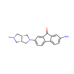 CN1C[C@H]2CN(c3ccc4c(c3)C(=O)c3cc(N)ccc3-4)C[C@H]2C1 ZINC000082149856