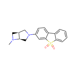 CN1C[C@H]2CN(c3ccc4c(c3)S(=O)(=O)c3ccccc3-4)C[C@H]21 ZINC000082149844