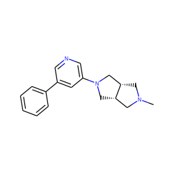 CN1C[C@H]2CN(c3cncc(-c4ccccc4)c3)C[C@H]2C1 ZINC000040425351