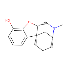 CN1C[C@H]2Oc3c(O)cccc3[C@@]23CCC[C@@H]1C3 ZINC000031415405