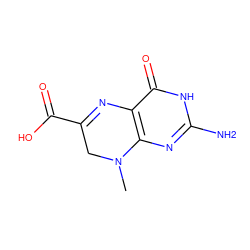 CN1CC(C(=O)O)=Nc2c1nc(N)[nH]c2=O ZINC000005502659