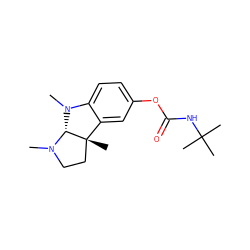 CN1CC[C@@]2(C)c3cc(OC(=O)NC(C)(C)C)ccc3N(C)[C@@H]12 ZINC000026381722