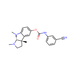 CN1CC[C@@]2(C)c3cc(OC(=O)Nc4cccc(C#N)c4)ccc3N(C)[C@@H]12 ZINC000084540927