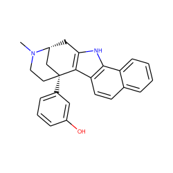 CN1CC[C@@]2(c3cccc(O)c3)C[C@H]1Cc1[nH]c3c(ccc4ccccc43)c12 ZINC000253694689