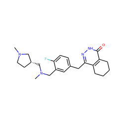 CN1CC[C@@H](CN(C)Cc2cc(Cc3n[nH]c(=O)c4c3CCCC4)ccc2F)C1 ZINC000167427658