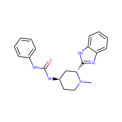 CN1CC[C@@H](NC(=O)Nc2ccccc2)C[C@@H]1c1nc2ccccc2[nH]1 ZINC000084709025