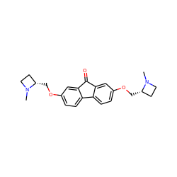 CN1CC[C@@H]1COc1ccc2c(c1)C(=O)c1cc(OC[C@H]3CCN3C)ccc1-2 ZINC000073197811