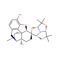CN1CC[C@]23c4c5ccc(O)c4O[C@H]2[C@]2(CC[C@@]3(O)[C@H]1C5)O[C@H]1N3[C@H](OC1(C)C)C(C)(C)O[C@@H]32 ZINC000095562293