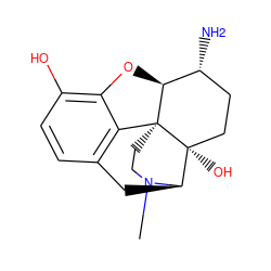 CN1CC[C@]23c4c5ccc(O)c4O[C@H]2[C@H](N)CC[C@@]3(O)[C@H]1C5 ZINC000029399592