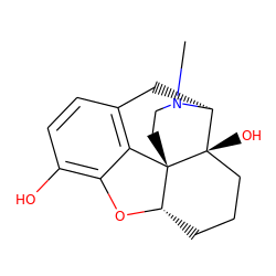 CN1CC[C@]23c4c5ccc(O)c4O[C@H]2CCC[C@@]3(O)[C@H]1C5 ZINC000082225058