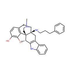 CN1CC[C@]23c4c5ccc(O)c4O[C@H]2c2[nH]c4ccccc4c2C[C@@]3(NCCCc2ccccc2)[C@H]1C5 ZINC000058562522