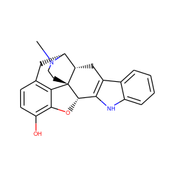 CN1CC[C@]23c4c5ccc(O)c4O[C@H]2c2[nH]c4ccccc4c2C[C@H]3[C@H]1C5 ZINC000013586854