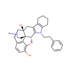 CN1CC[C@]23c4c5ccc(O)c4O[C@H]2c2c(c4c(n2CCc2ccccc2)CCCC4)C[C@@]3(O)[C@H]1C5 ZINC000013586590