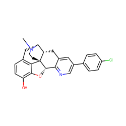 CN1CC[C@]23c4c5ccc(O)c4O[C@H]2c2ncc(-c4ccc(Cl)cc4)cc2C[C@H]3[C@H]1C5 ZINC000003943034