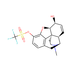 CN1CC[C@]23c4c5ccc(OS(=O)(=O)C(F)(F)F)c4O[C@H]2[C@@H](O)C=C[C@H]3[C@H]1C5 ZINC000036221967