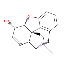 CN1CC[C@]23c4c5cccc4O[C@H]2[C@@H](O)C=C[C@H]3[C@H]1C5 ZINC000026566774