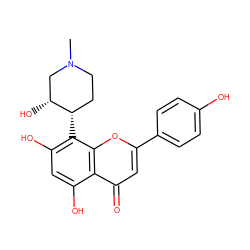 CN1CC[C@H](c2c(O)cc(O)c3c(=O)cc(-c4ccc(O)cc4)oc23)[C@H](O)C1 ZINC000000604247