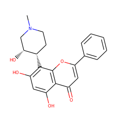 CN1CC[C@H](c2c(O)cc(O)c3c(=O)cc(-c4ccccc4)oc23)[C@H](O)C1 ZINC000034104846