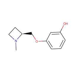 CN1CC[C@H]1COc1cccc(O)c1 ZINC000473094857