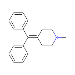 CN1CCC(=C(c2ccccc2)c2ccccc2)CC1 ZINC000001663892