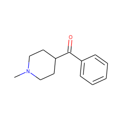 CN1CCC(C(=O)c2ccccc2)CC1 ZINC000006920614