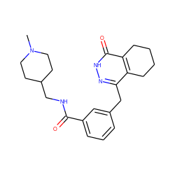 CN1CCC(CNC(=O)c2cccc(Cc3n[nH]c(=O)c4c3CCCC4)c2)CC1 ZINC000167563201