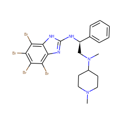 CN1CCC(N(C)C[C@@H](Nc2nc3c(Br)c(Br)c(Br)c(Br)c3[nH]2)c2ccccc2)CC1 ZINC000164745513