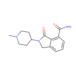 CN1CCC(N2Cc3cccc(C(N)=O)c3C2=O)CC1 ZINC000473096829