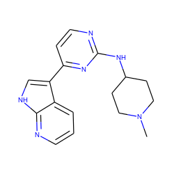 CN1CCC(Nc2nccc(-c3c[nH]c4ncccc34)n2)CC1 ZINC000072177096