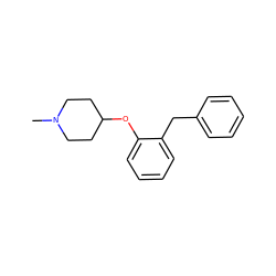 CN1CCC(Oc2ccccc2Cc2ccccc2)CC1 ZINC001225221499