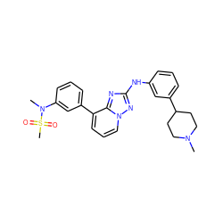 CN1CCC(c2cccc(Nc3nc4c(-c5cccc(N(C)S(C)(=O)=O)c5)cccn4n3)c2)CC1 ZINC000146985286