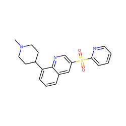 CN1CCC(c2cccc3cc(S(=O)(=O)c4ccccn4)cnc23)CC1 ZINC000169341659