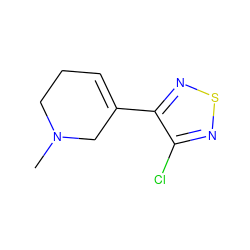 CN1CCC=C(c2nsnc2Cl)C1 ZINC000013456735