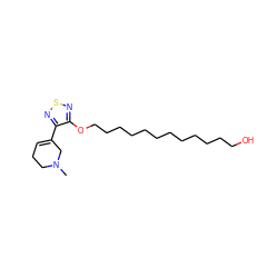 CN1CCC=C(c2nsnc2OCCCCCCCCCCCCO)C1 ZINC000013527343