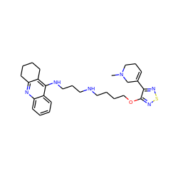 CN1CCC=C(c2nsnc2OCCCCNCCCNc2c3c(nc4ccccc24)CCCC3)C1 ZINC000045366550