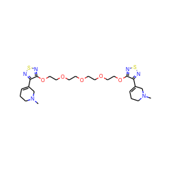 CN1CCC=C(c2nsnc2OCCOCCOCCOCCOc2nsnc2C2=CCCN(C)C2)C1 ZINC000003965093