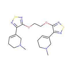 CN1CCC=C(c2nsnc2OCCOc2nsnc2C2=CCCN(C)C2)C1 ZINC000013471084